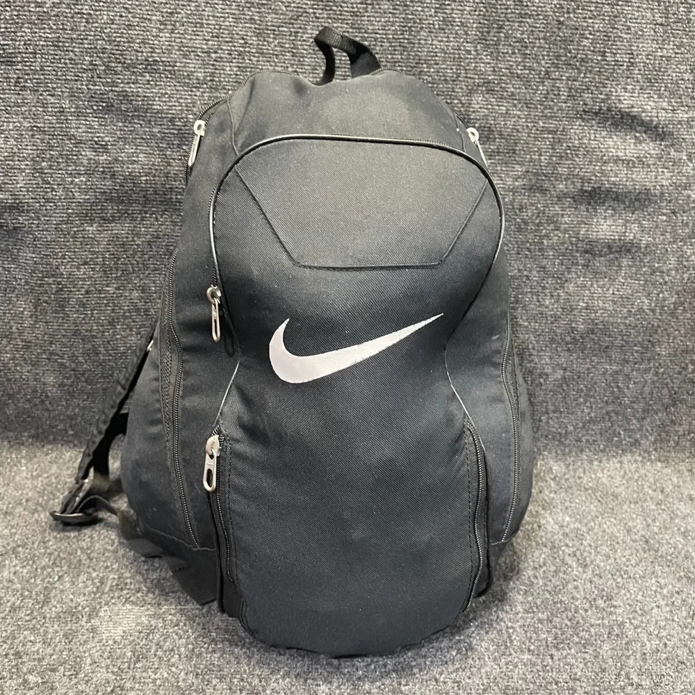 Nike Club Team Nutmeg / Swoosh Soccer & Sports Backpack Black Equipment Bag